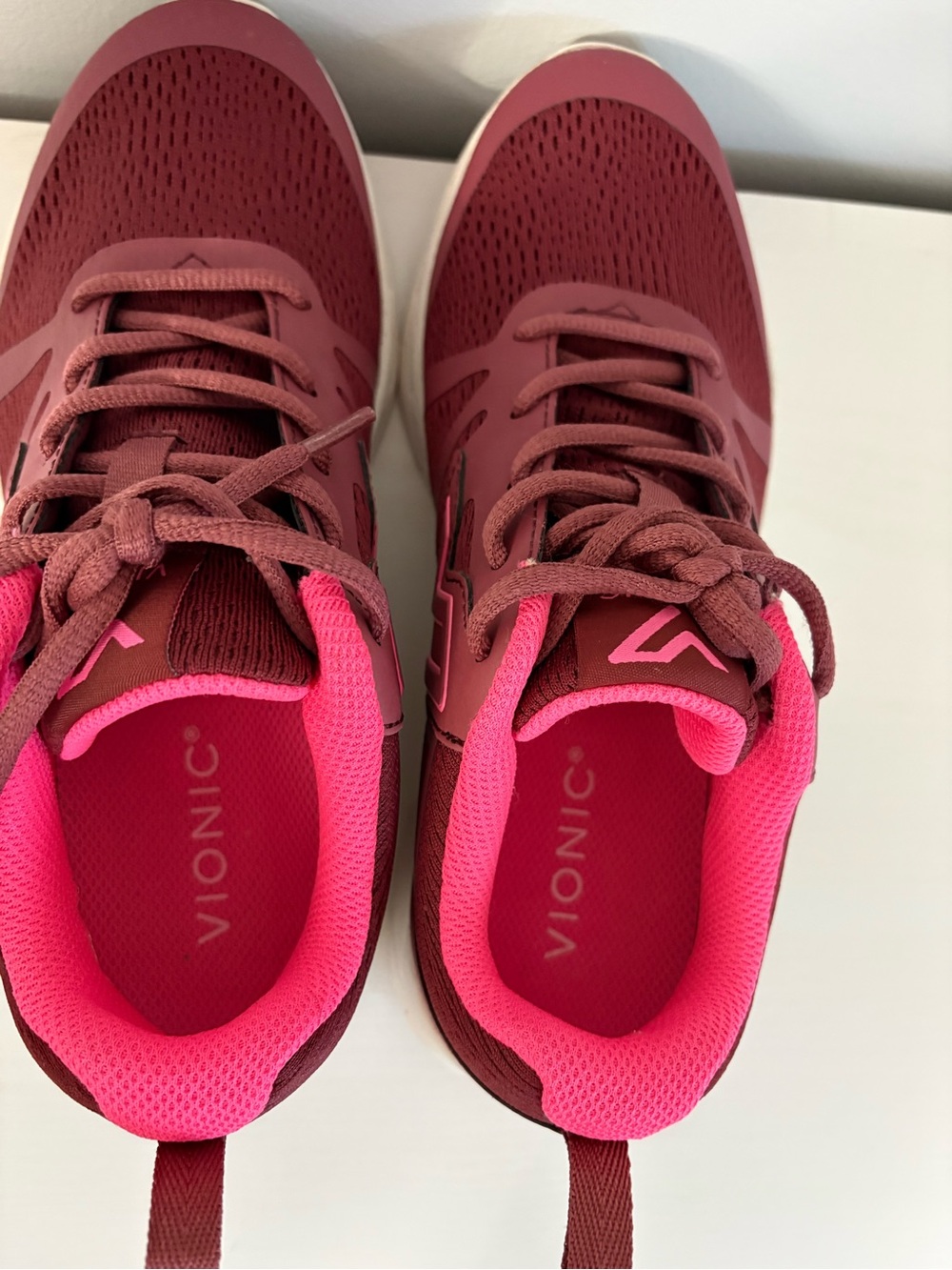 Vionic Brisk Miles Sneakers Shiraz Pink Orthotic Walking Shoe 7 - Picture 8 of 10